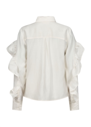 Molly skjorte with frill Jet Stream Copenhagen Muse 